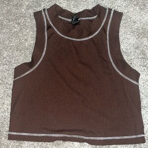 Brown tank top